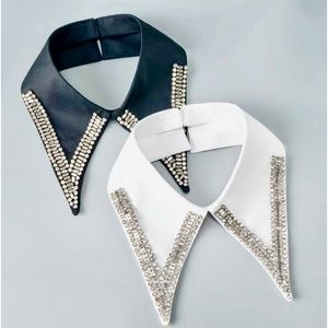Beautiful Long Point Rhinestone Collar Necklace